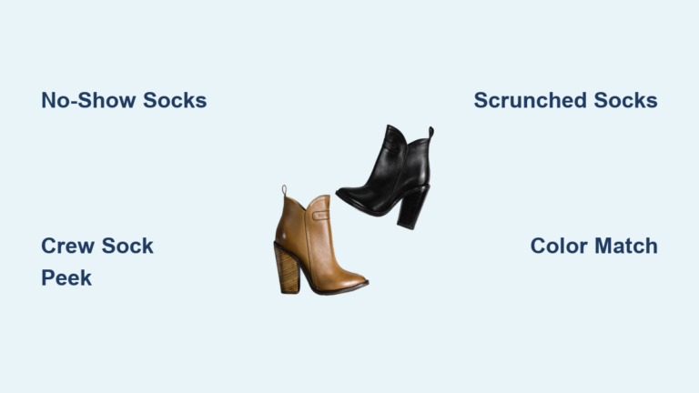 How to Wear Boot Socks With Ankle Boots