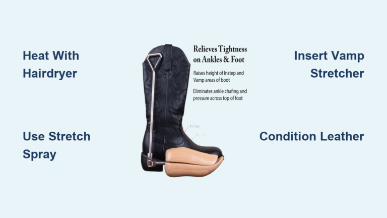 How to Stretch a Boot Instep
