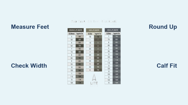 Boot Size Guide: Find Your Perfect Fit