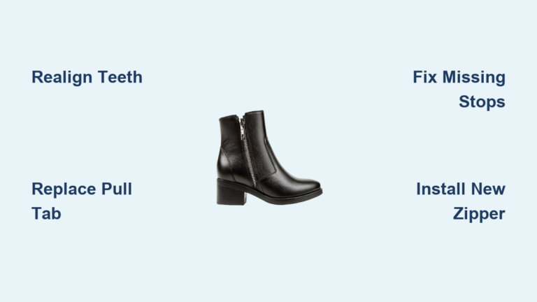 How to Repair a Boot Zipper