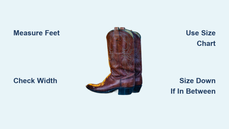 How to Measure Cowboy Boot Size