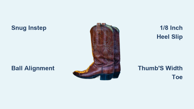 How Cowboy Boots Should Fit: Quick Steps