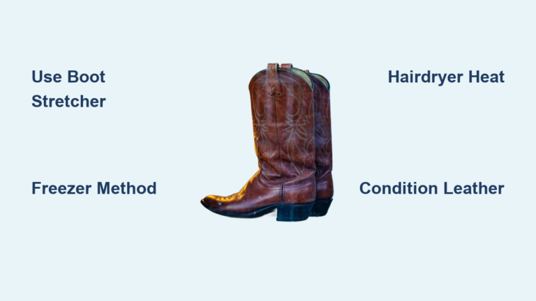 How to Stretch Cowboy Boots: Quick Steps