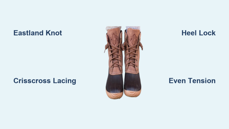 How to Tie Duck Boot Laces