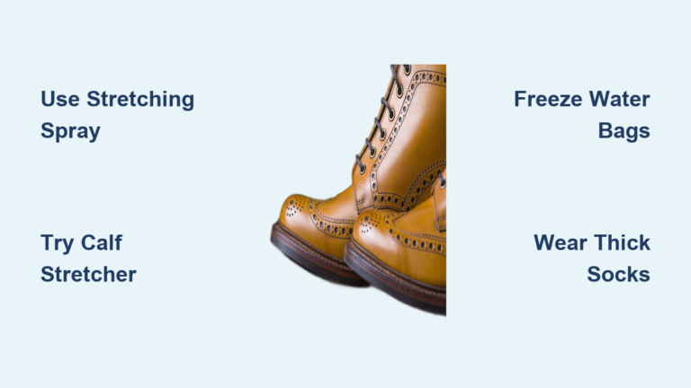 How to Stretch Leather Boot Calves