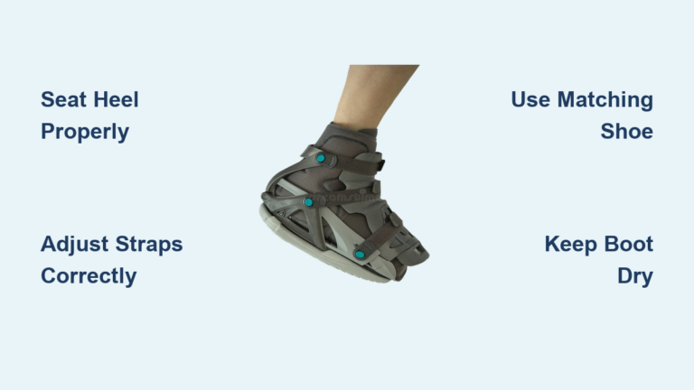 How to Wear a Walking Boot Correctly