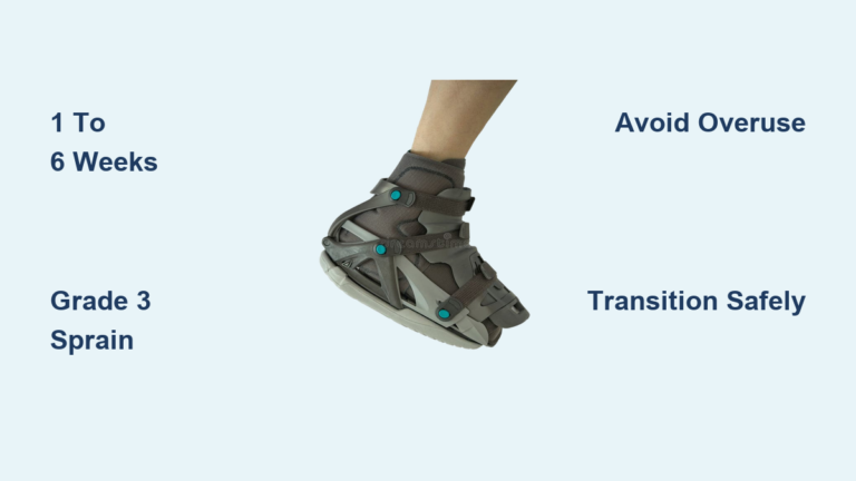 How Long to Wear a Walking Boot for Sprained Ankle