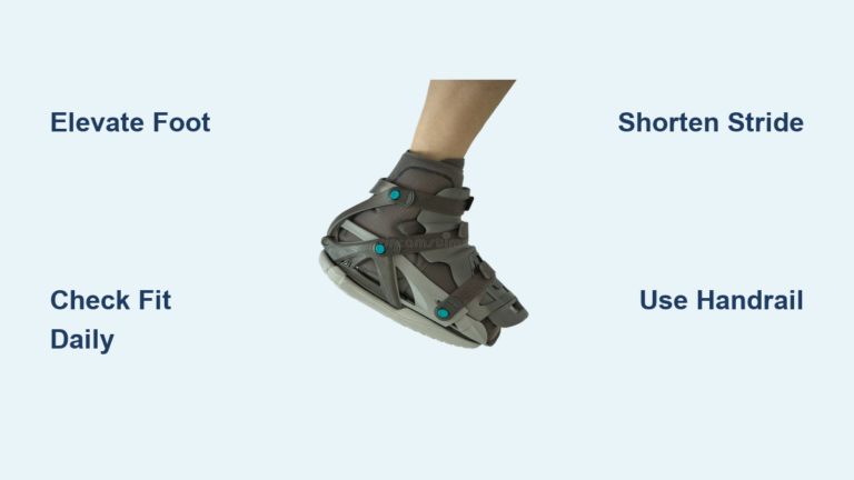 How to Walk in a Walking Boot After Bunion Surgery